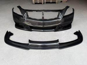 MRD インフィニティ G37 クーペ用 カーボンファイバー フロントバンパー ワンピースフロントリップ一体型 - Product Image 1