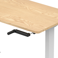 Table à manivelle manuelle pour se lever et s'asseoir, bureau debout manuel, bureau à hauteur réglable à manivelle