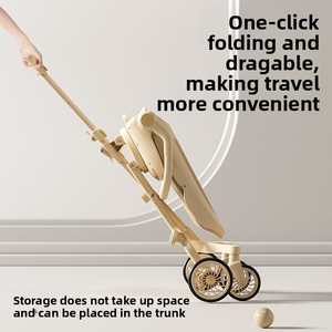 Cochecito de Bebé Multifuncional de Alta Gama, Ligero y Plegable con Rotación de 360 Grados °   Asiento Giratorio, Reclinable y Ajustable, con Movimiento Bidireccional - Product Image 6