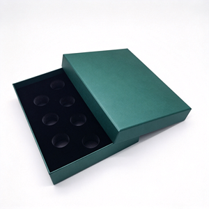 Caja <span class=keywords><strong>de</strong></span> <span class=keywords><strong>Chocolate</strong></span> <span class=keywords><strong>de</strong></span> Lujo Verde con Tapa y Bandeja <span class=keywords><strong>de</strong></span> Espuma para Bombones, Regalo Corporativo, Impresión <span class=keywords><strong>de</strong></span> Logotipo Personalizado - Product Image 1