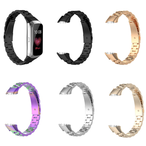 สายนาฬิกาแฟชั่นสแตนเลสสำหรับ <span class=keywords><strong>Samsung</strong></span> <span class=keywords><strong>Galaxy</strong></span> <span class=keywords><strong>FIT</strong></span> <span class=keywords><strong>SM</strong></span>-<span class=keywords><strong>R370</strong></span> สายรัดข้อมืออัจฉริยะ คุณภาพสูง สายนาฬิกาโลหะ - Product Image 3