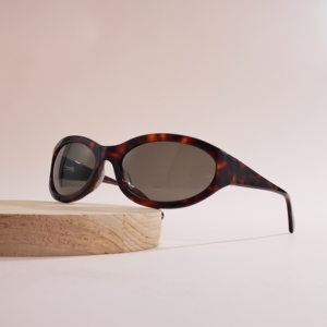 Trendy Tortoise Black Small Oval Sunglasses Retro Sun Glasses Women Men UV400 Protection Vintage Hip Hop Street Style <b>Eyewear</b> - Product Image 2