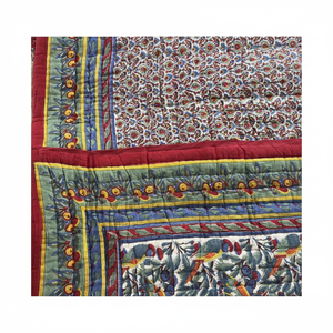 Mejor calidad Premium Rajasthani hecho a mano Vintage étnico Kantha edredón cosido a mano algodón Kantha edredones de retazos para el hogar - Product Image 1
