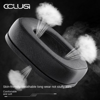 Casque de jeu professionnel Acestek CLS-200 pour l'e-sport, réduction active du bruit, éclairage RGB, structure métallique, design supra-auriculaire, IP65