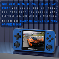 Nouvelle console de jeu portable Anbernic RG351MP, machine de jeu de poche, écran IPS de 3,5 pouces, prise en charge de PS1, Wifi externe, 64 Go, 2400 jeux