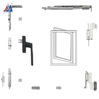 Tige de transmission en aluminium rainurée de 20 mm avec mécanisme de verrouillage à deux points pour quincaillerie de fenêtre à battant en PVC et aluminium