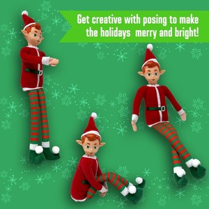 SHUANGYUAN Poupée <span class=keywords><strong>Elfe</strong></span> à Longues Jambes de Haute Qualité, Jouet en Peluche pour Enfants, Décoration Festive de Noël pour la Maison - Product Image 4