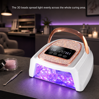 Haute puissance 120W professionnel sans fil UV lampe à ongles capteur intelligent et 3 minuteries Rechargeable LED/UV sèche pour Salon Gel manucure