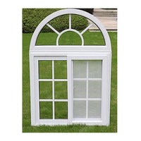 Fenêtres coulissantes en PVC demi-lune, à simple ou double vitrage, pour maisons