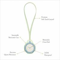 Montre pendentif unisexe en bio-céramique avec logo personnalisé, mouvement mécanique, bracelet lanière, lunette à vis, collier de mode, montre-bracelet