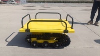 Châssis de Transporteur Électrique Télécommandé Compact sur Chenilles en Caoutchouc, Charge Utile 500 kg, Autonomie 7-10h
