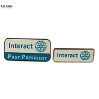 Goupille de Club interactive personnalisée, Badges rotatifs en laiton émail dur, plaqué or 24K, 12 pièces