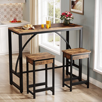 Meilleures ventes : Ensemble de meubles de salon 3 pièces, table de bar pas chère avec table et chaises