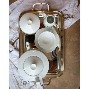 Théière ou sucrier Richard Ginori Nuvola, élégant ensemble de théière manuelle en céramique - Product Image 4