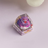 Transparent 3D Printed Resin for Pokemoned Gen-gar Resin Artisan Keycap CNC Machining Mechanical Keyboard Keycaps