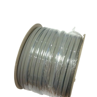 BS6004 Twin Flat Fire Kabel mit Erdung 6242Y 2,5mm Elektrokabel BVVB RVVB TPS CE PVC Elektrisches Kupfer Grau Twin Earth Kabel