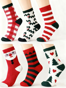 Chaussettes en coton doux pour cadeau de Noël en provenance de Chine pour les fêtes et le quotidien - Product Image 5