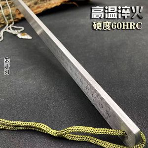 Regla de acero inoxidable engrosada, regla de medición forjada en Longquan, regla de autodefensa, regla multifuncional para autodefensa en vehículos. - Product Image 4