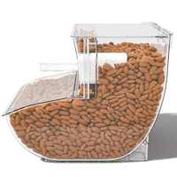 ECOBOX Boîte de rangement transparente pour noix alimentaires en vrac Boîte et bac à bonbons en acrylique Récipient alimentaire en vrac avec pelle