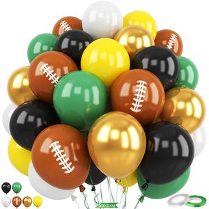 Ensemble de ballons en latex pour le Super Bowl américain, ballons à confettis verts, ballons sur le thème du football américain, ballons sur le thème du <span class=keywords><strong>rugby</strong></span>, décorations pour fêtes d'<span class=keywords><strong>anniversaire</strong></span> - Product Image 3