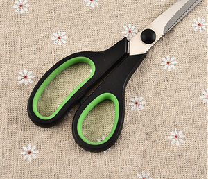 Tijeras pequeñas de tela con mango de goma de 8,5 pulgadas de acero inoxidable al por mayor, cuchillo para cortar papel de costura para el hogar, suministros de oficina - Product Image 6