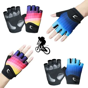 Best Gel Padded Short Finger Shock-Absorbing Anti-Slip Bicycle Bike Gloves Top MTB Road Cycling Gloves For Men Women