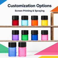 Flacons en verre cylindriques pour échantillons de parfum cosmétique de 1 ml, 2 ml, 3 ml, mini-bouteilles colorées