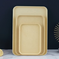 Plateau de service en plastique moderne, empilable, recyclable, multifonction, de luxe, pour la restauration à domicile