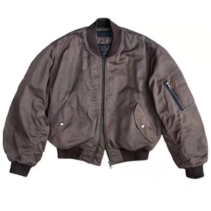 2025 OEM Wholesale Custom Lavez-le avec de la cire pour faire un vieux blouson <span class=keywords><strong>Bomber</strong></span> - Product Image 1