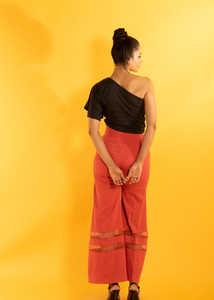 Conjunto de dos piezas Black Fire para mujer, elegante conjunto de dos piezas con diseño audaz, estilo moderno, ajuste cómodo para fiestas y ocasiones informales. - Product Image 5