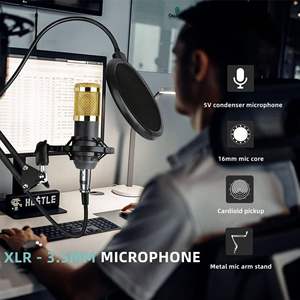 V8S เสียงการ์ดถ่ายทอดสดภาษาอังกฤษชุดไมโครโฟนคานรับ BM800ข้ามพรมแดนสำหรับ<span class=keywords><strong>การ</strong></span>สตรีมสด - Product Image 3