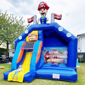 Outdoor kids commercial bounce <b>house</b> combo jumpers for party <b>inflatable</b> pirate bouncy castle with slide - Product Image 5