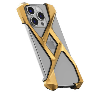 OEM Luxury Metal Custom Popular Waterproof Gold Luxury Titanium <strong>iPhone</strong> 15 Pro Case - Product Image 2