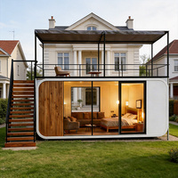 Cabane Apple moderne préfabriquée avec vue panoramique pour le glamping de luxe et les villages de villégiature