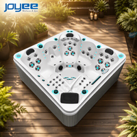 Bain à remous extérieur moderne avec jets de massage, piscine de nage extérieure JOYEE, bain à remous extérieur pour 5 personnes, vente en gros