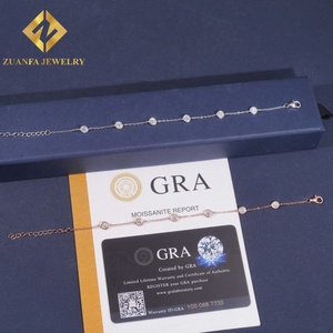 สร้อยข้อมือแฟชั่นมาใหม่เครื่องประดับ925เงินสเตอร์ลิงสร้อยข้อมือเพชรโมอิสของขวัญสุดหรูสำหรับผู้หญิง - Product Image 5