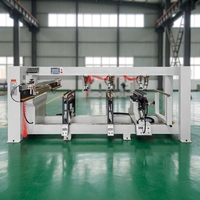 Mesin Bor Multi-Spindle CNC 3-Baris untuk Pengolahan Kayu, Daya 4.5kW, Multi-Voltase, Laris untuk Pembuatan Furnitur dan Kabinet