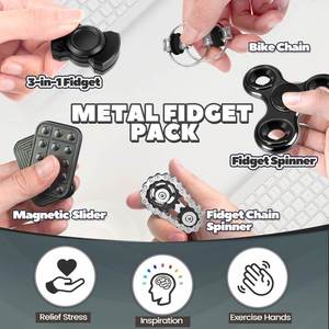 Dispositivo de Escritorio con Control Táctil, Deslizador Metálico Giratorio, Herramienta Ecológica Unisex para Estabilizar el Enfoque Mental - Product Image 3