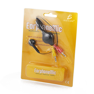 Auricolari audio ELE-GATE da 3,5 mm con microfono e cavo retrattile per dispositivi mobili - Product Image 4