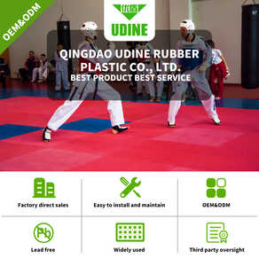 Tapis de tatami de conception puzzle, connexion emboîtable, surface sûre et stable, faible entretien, tapis de tatami pour arts martiaux, taekwondo - Product Image 5