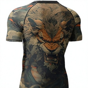 Camiseta Deportiva de Compresión Sublimada OEM, Manga Larga, Absorbe la Humedad, Protección UV, Spandex/Poliéster - Product Image 3