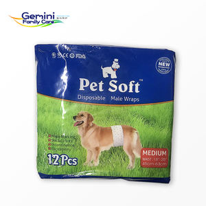 Usine OEM/ODM, vente en gros directe, couches pour animaux de compagnie jetables de qualité supérieure, respirantes, imprimées en coton, pour chiens, haute absorption, anti-fuite - Product Image 6