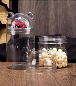 CHENXI - Botella de Plástico Transparente de Boca Ancha con Cabeza de Oso para Almacenamiento de Slime, Venta al por Mayor, Personalizable - Product Image 4