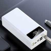 Batterie externe 50000mAh Chargeur portable Lumière LED Batterie externe 30000mAh Batterie externe pour téléphone portable