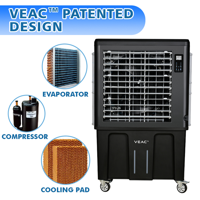World's 1st Patented Portable Air Conditioner Factory's Aire Acondicionado Portatil Water Cooling Pump Core Component Included