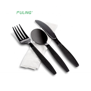 Couverts jetables Fuling <span class=keywords><strong>PS</strong></span>/PP/PLA Kits de couteaux, fourchettes et cuillères à café lourds - Product Image 4