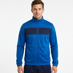 Comfortable Breathable Winter Training Set for <b>Running</b> and Sports <b>Men</b> Casual Windbreaker Suit Zipper Jacket and Track <b>Pants</b> Set - Product Image 5