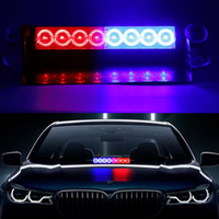 Nouvelle lumière stroboscopique de pare-brise avec 3 modes clignotants voyants d'avertissement de voiture pour la plupart des voitures