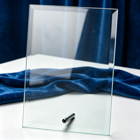 Certificat en verre de cristal cadre d'honneur luxe traditionnel sculpté pour les employés exceptionnels trophée d'autorisation de remise des diplômes