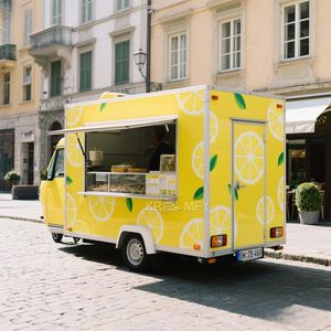 Camión de Comida Retro Estilo Hielo 2025, Camión de Barbacoa Callejera, Suministros para Camiones de Comida, Hamburguesas, Pizza, Catering Chino, Remolques de Comida Móvil en Venta - Product Image 1
